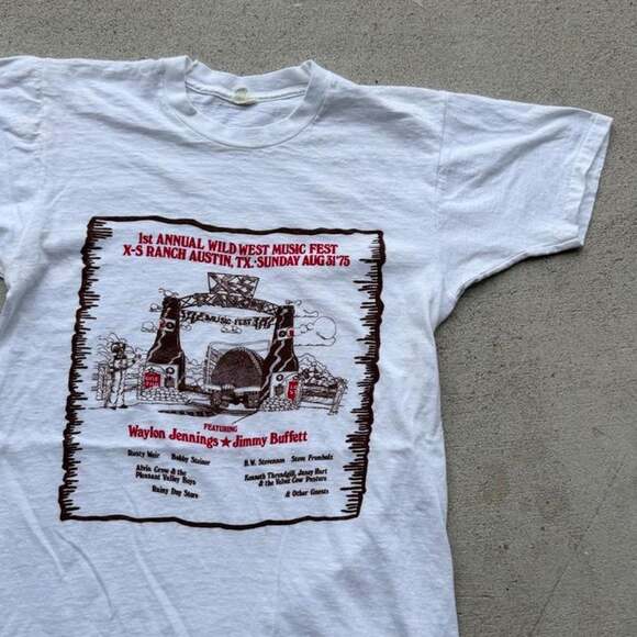 Fruit of the Loom Other - Vintage 1975 wild west music Austin, TX concert festival t shirt